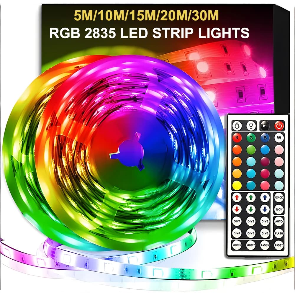 Strisce LED USB SMD 2835 5V con Controllo Remoto via App, Nastro Flessibile RGB per Decorazione Casa, Camera da Letto, Retroilluminazione TV, Gaming