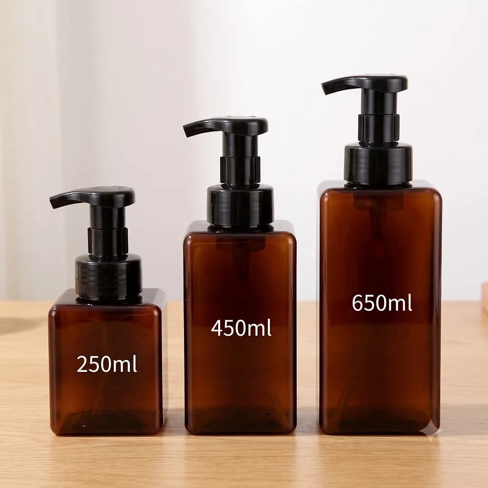 3Pcs/set Leakproof Foaming Pump Bottles, Empty PETG Travel Soap & Lotion Containers for Outdoor, Household & Liquid Soap