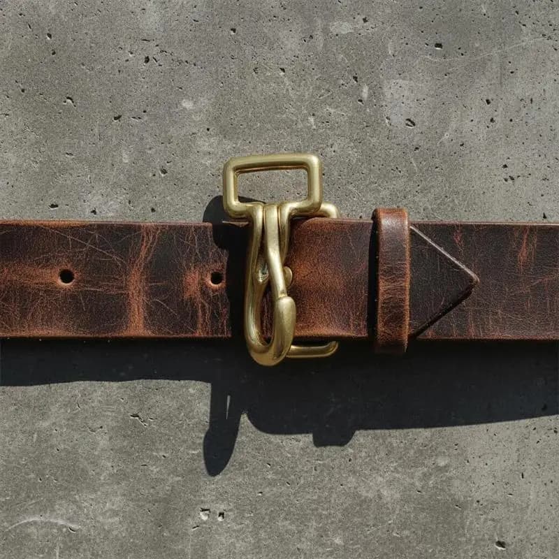 Fibbia in ottone per cinturino borsa, adattatore per guinzaglio animale domestico, chiusura in metallo resistente per accessorio corda di trazione cane gatto
