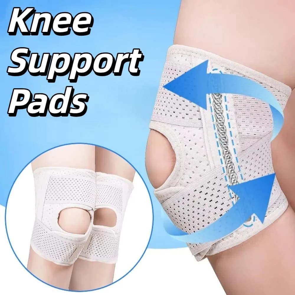 Adjustable Knee Brace Breathable Side Stabilizers Knee Support Pads Compression Support Lightweight Knee Compression Sleeve
