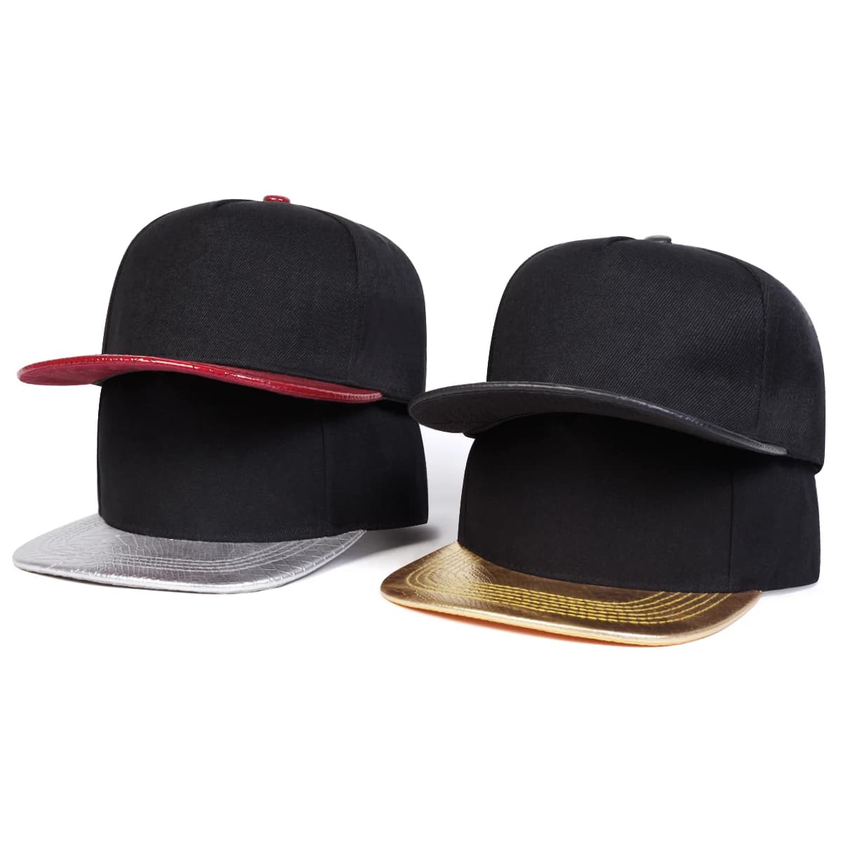 Cappelli Hip-hop Unisex in Tinta Unita con Dettagli a Contrasto, Cappellini da Baseball Regolabili per Primavera e Autunno, Cappello Protettivo Solare per Sport all'Aperto