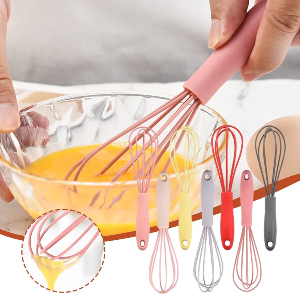 Mini Silicone Frulline for Eggs Multipurpose Palm Anti-rust Egg Blender Food Blender Cooking Tools for Home Kitchen Accessory