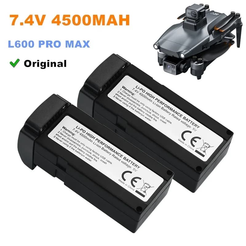 LI-PO 7.4 V 4500 mAh L600 Pro Max drone batteries Replacement parts props Battery accessories L600 PRO MAX