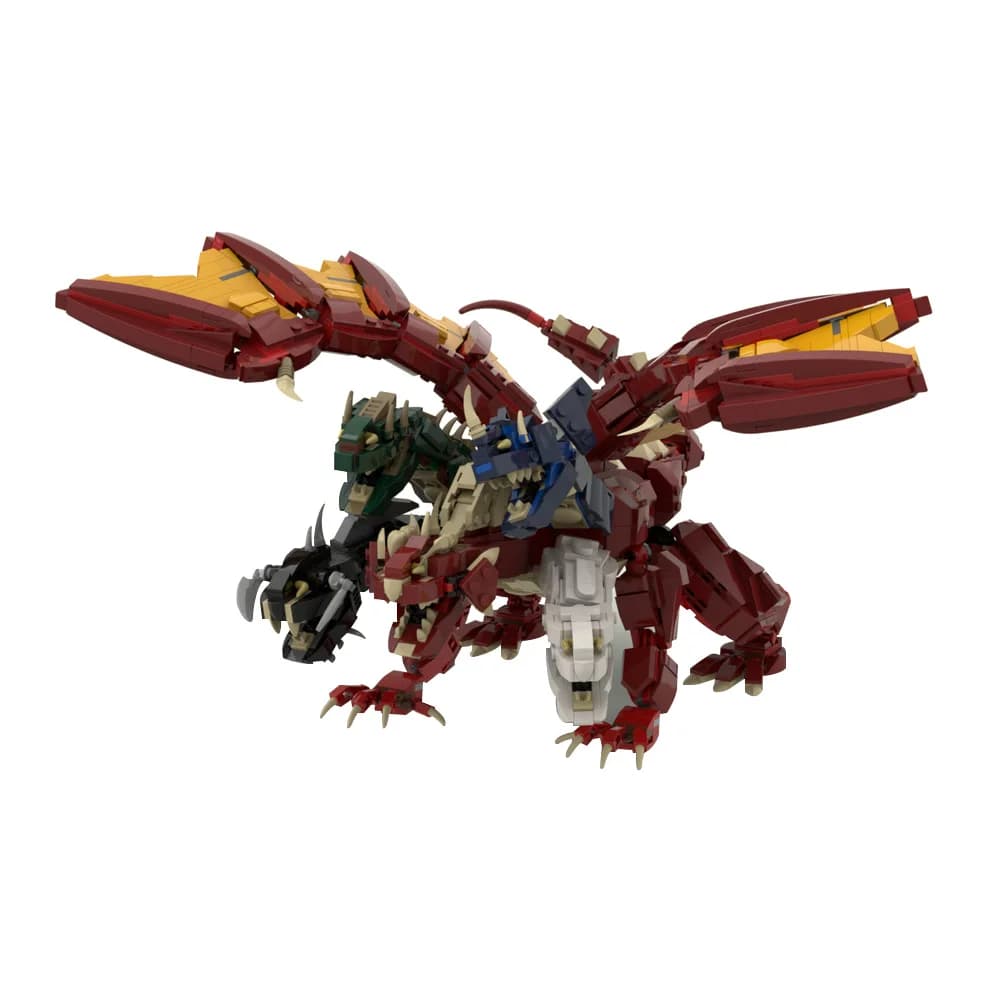Gobricks MOC Tiamats Dice Tower Model Building Blocks Classic Dungeon Game Tiamat Dragon Queen Action Statue Bricks Assemble Toy