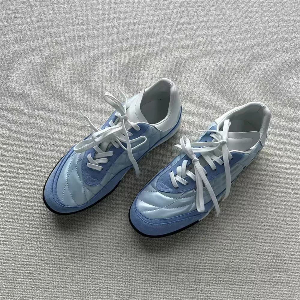 Flat Sports Shoes Men Trendy Casual Round Toe Thick Soled Lace Up Hiking Outdoor Training Shoes Lace Up Mountaineering Shoes