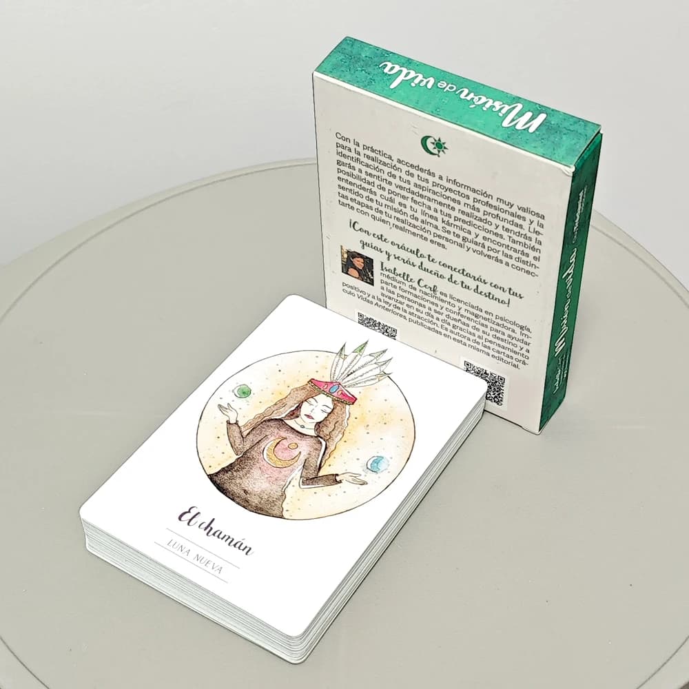Life Mission Oracle Deck 10,5 * 7,5 cm 42 pezzi Bellissime carte Oracle in lingua spagnola