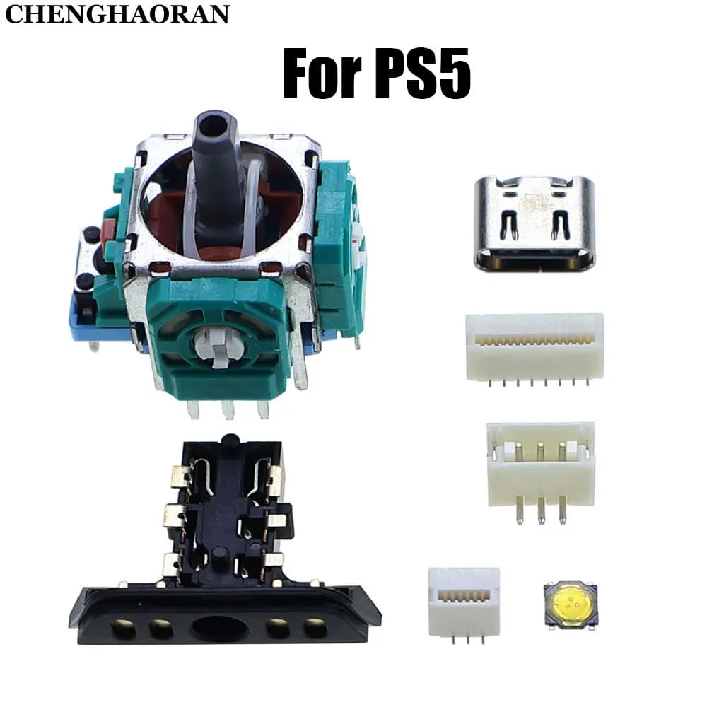 1pc porta di ricarica originale joystick analogico 3D jack per auricolari connettore di contatto della batteria clip presa MIC pulsante a sfioramento parti di riparazione