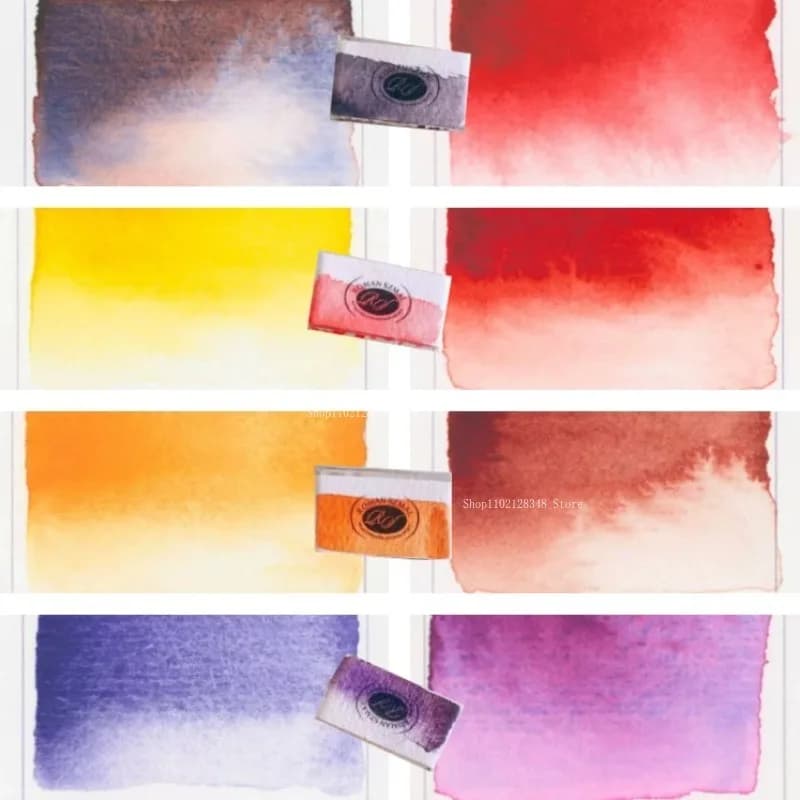 Poland Layered Color 3.8ml Full Block Solid Watercolor Artist Hand Painting Illustration/Figure Painting Creation Art Supplies