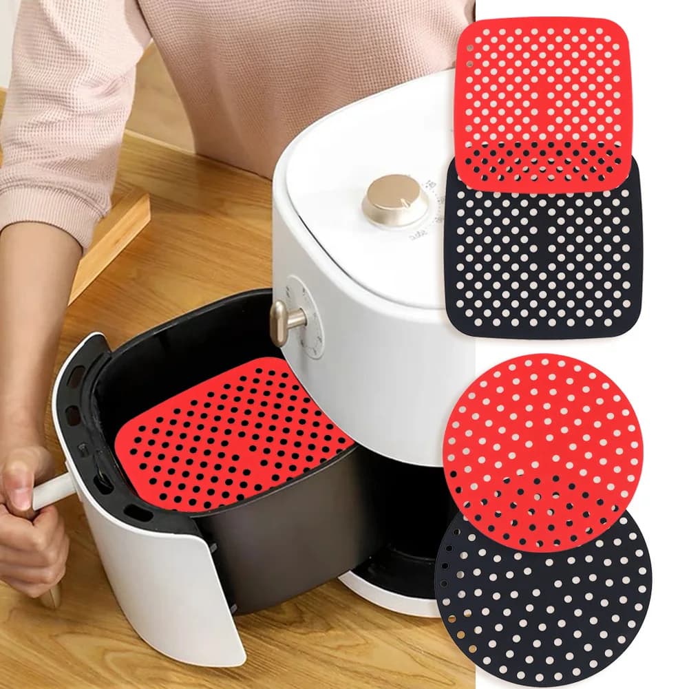 High Quality Air Frying Silicone Mat Kitchen Accessories Non-stick Baking Oven Mat Pastry Tools Accessories Bakery Oil Mats