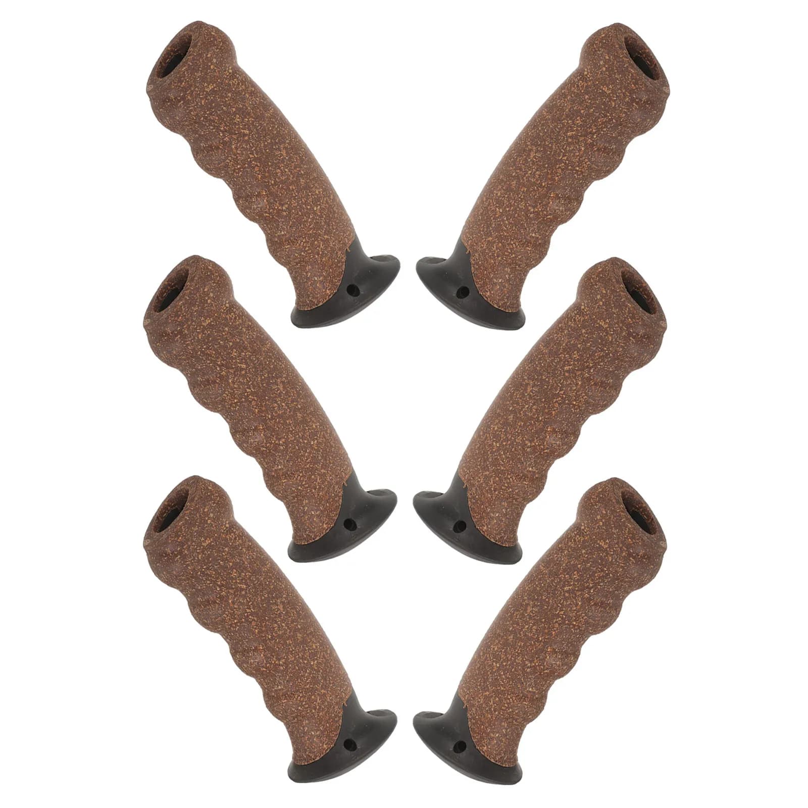 6Pcs Cork Trekking Pole Grip Replacement Handle for Hiking Skiing Mountaineering Anti-Slip Ergonomic Outdoor Walking Stick Cane