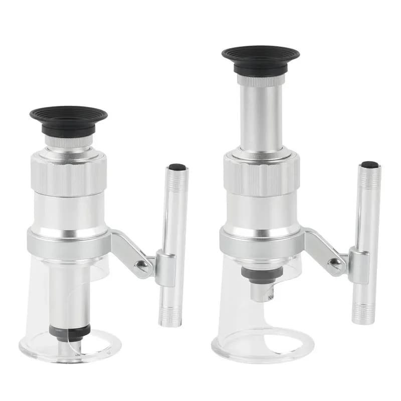 40X 60X 100X Lente d'ingrandimento per riconoscimento HD Microscopio di misurazione Lente d'ingrandimento portatile portatile LED per gioielli PCB tessili