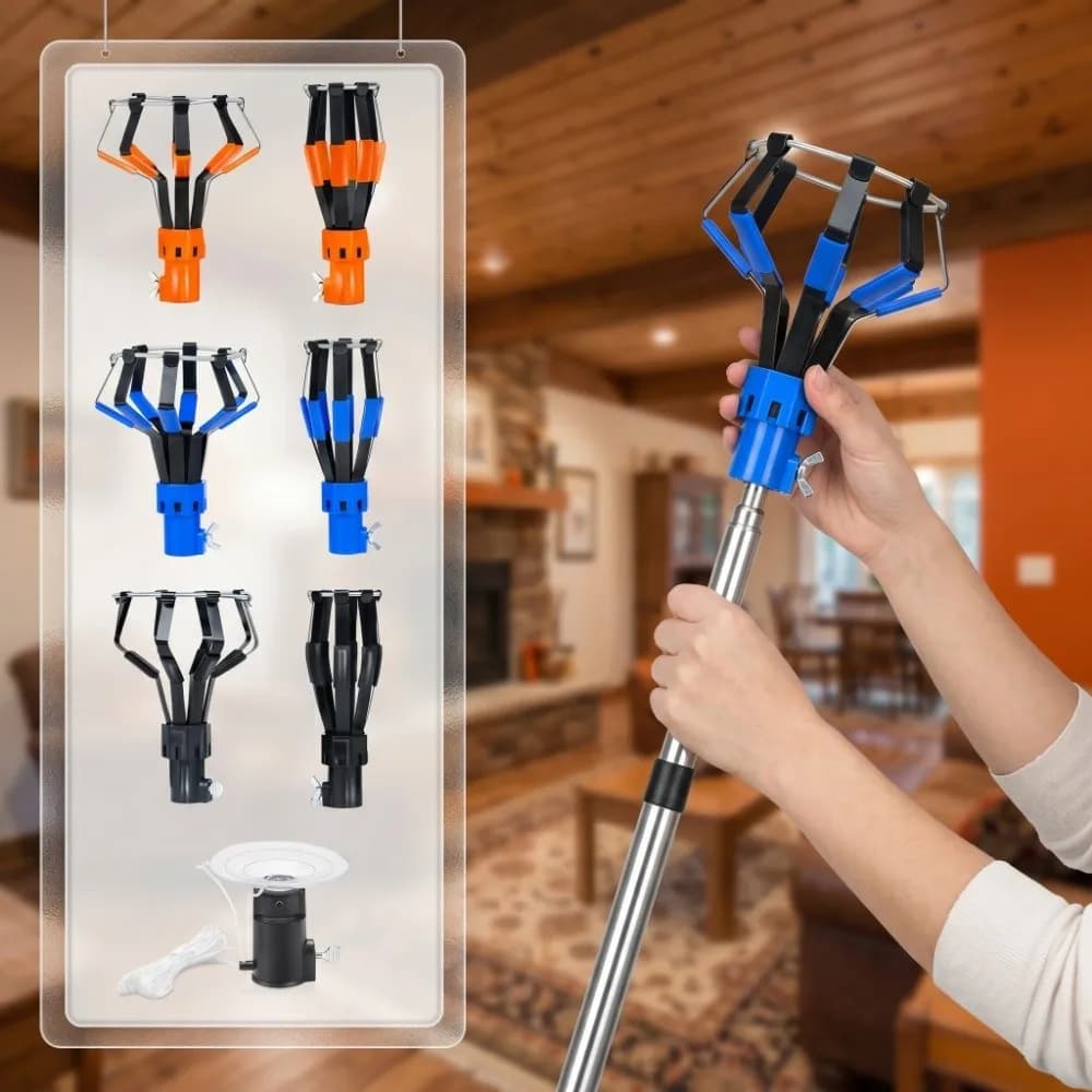 1/3Pcs Professional Light Bulb Changer Telescopic Rod Aluminum alloy Light Bulb Changing Tool with Regulating Knob Easy To Use
