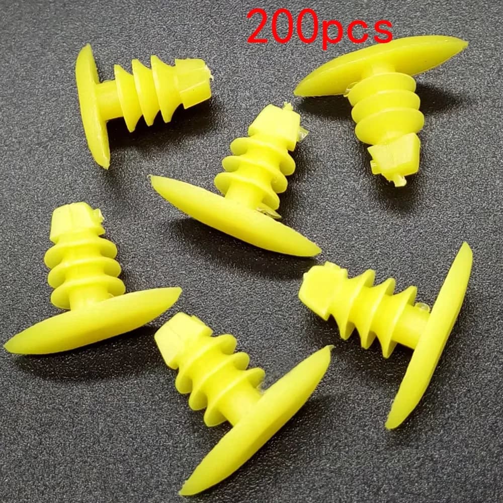 200PCS Sostituisci viti Elementi di fissaggio automatici universali Guarnizione Fermo Rivetti in plastica per M/azda H/onda T/oyota B/MW