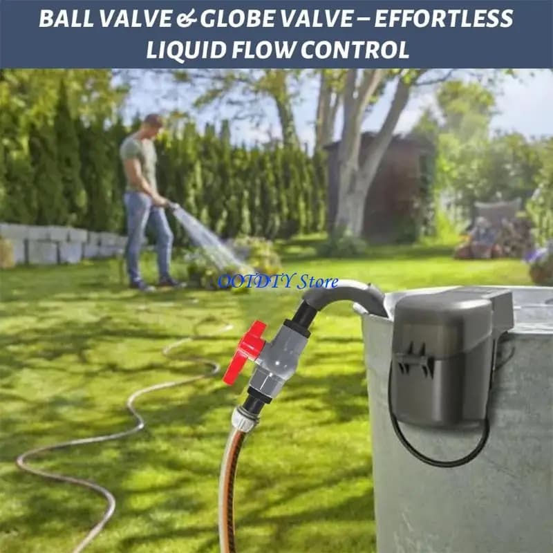 367a 2 posizioni Valvole d'acqua in plastica Porta filettata da 40 mm 32 mm IRRIGAMENTO AGGIORNAMENTO