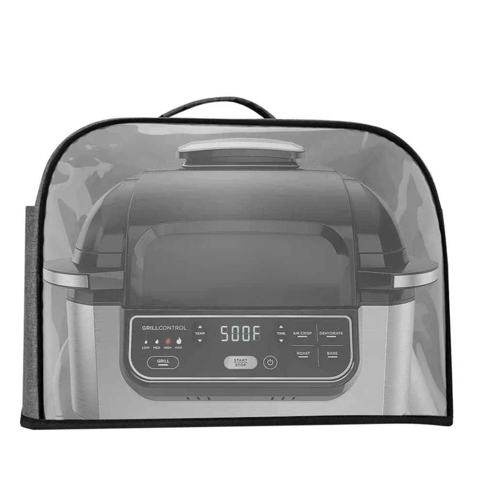 Waterproof Air Fryer Hood With Storage Pockets Oxford Fabric Grill Toaster Cover Durable Kitchen Dust Cap
