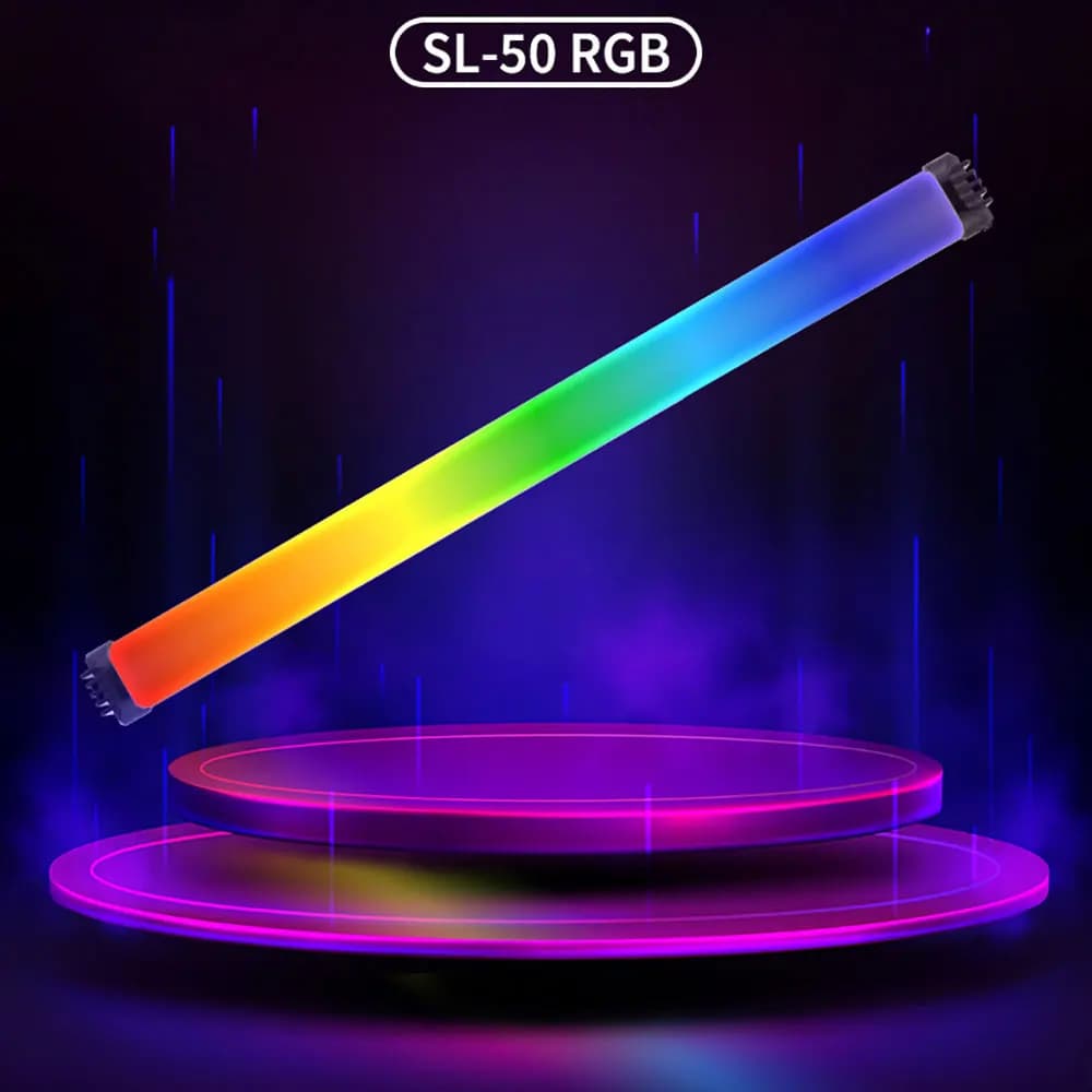 MIAOTU 54CM Palmare RGB Colorato Stick Light LED Light Wand CRI 95+ 2500K-9000K Lampada da studio fotografico