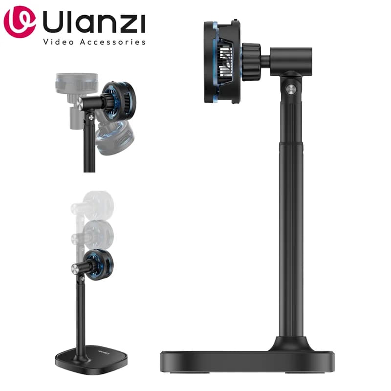 Ulanzi SK-10 Supporto per telefono cellulare con dispositivo di raffreddamento posteriore Ricarica radiatore magnetico Ricarica wireless per giochi con trasmissione in diretta di iPhone