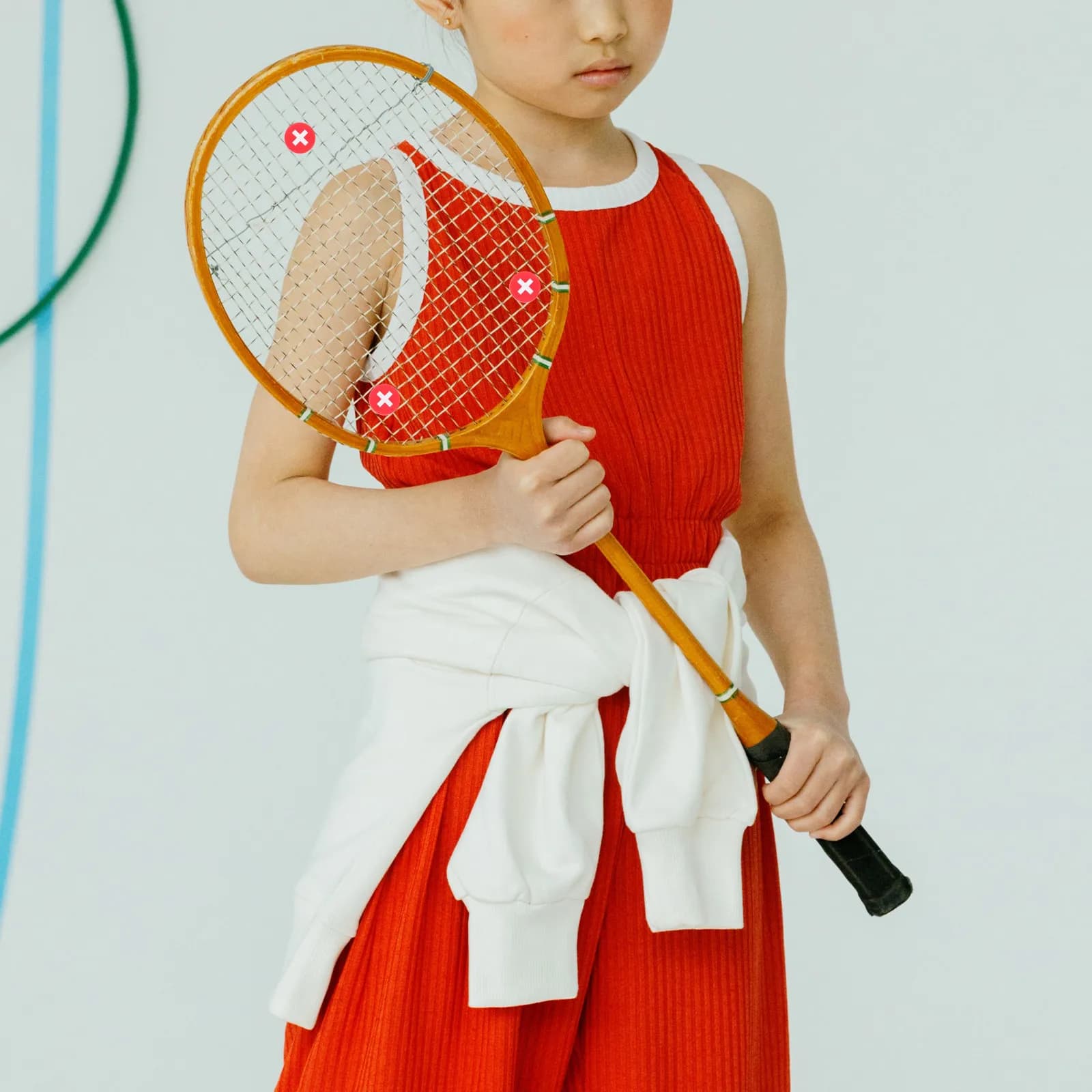 5 Silicone Antivibrating Parts for Tennis Racks with Design National Flag for Reduction of Urti and Improved Control
