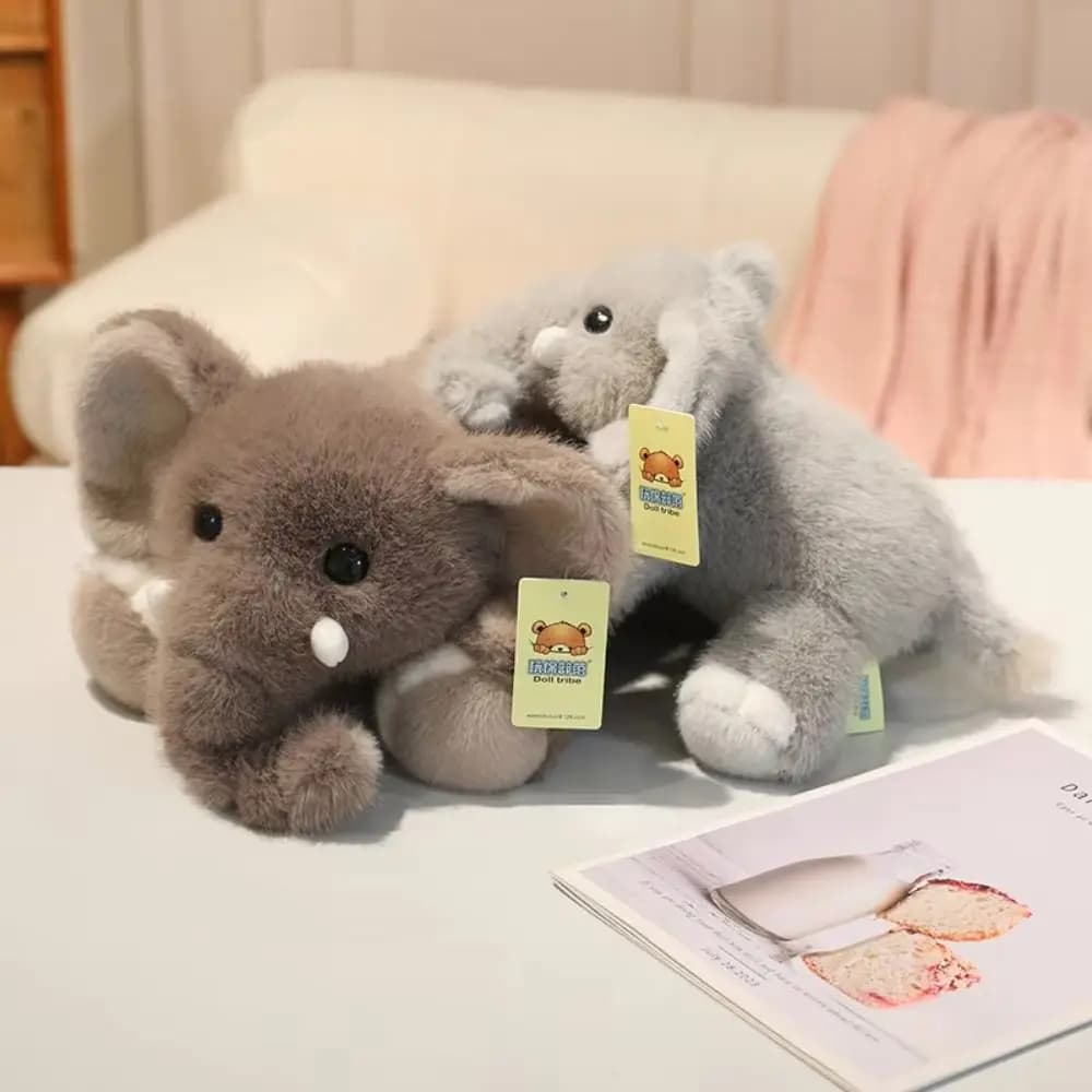 Stuffed Animals Elephant Plush Doll Throw Pillow Back Cushion Stuffed Elephant Toy 30/45cm Sleeping Doll Elephant Doll