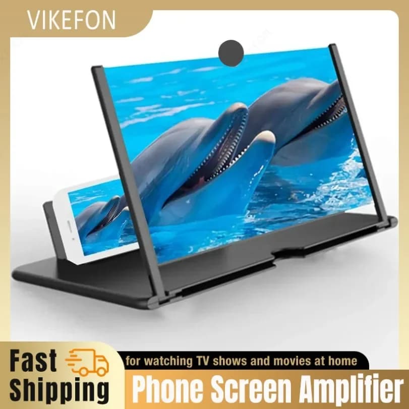 Amplificatore con lente d'ingrandimento per schermo HD Nuovo supporto per telefono Amplificatore per schermo Amplificatore per videocitofono Proiettore per telefono per schermo per tutti gli smartphone