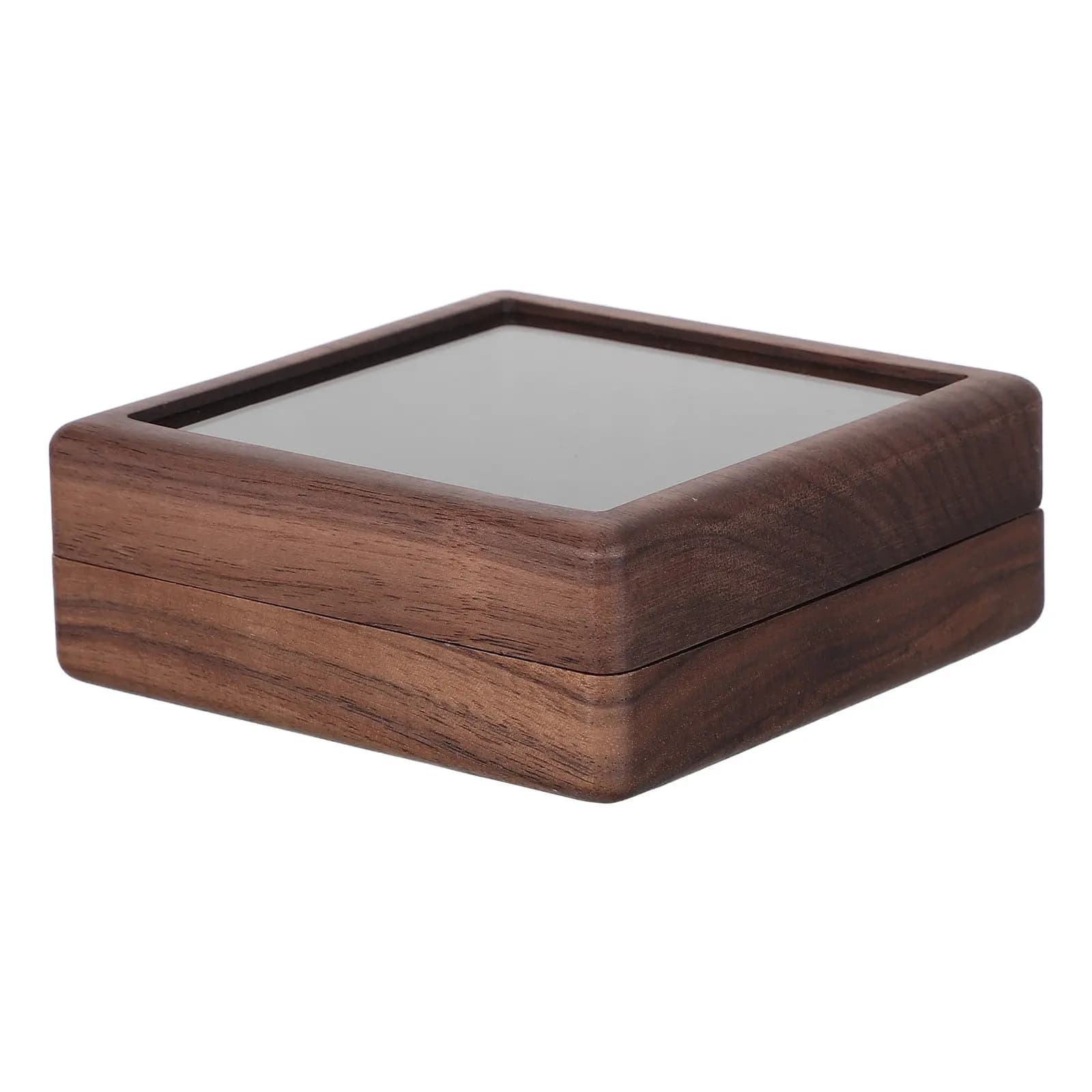 Wooden Pocket Watch Display Box Single Watch Storage Organizer Case Portable for Men Office Home Travel Gift Bangle Pillow Box