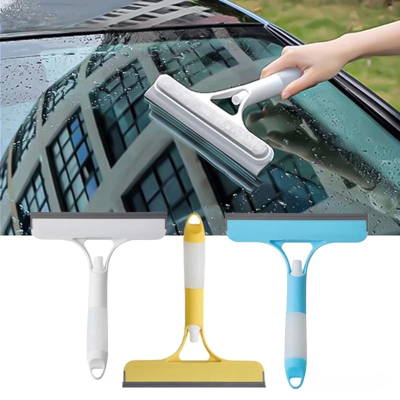Tergicristallo per la pulizia dei vetri dell'auto 3 in 1 con flacone spray: porta dell'auto, finestra e detergente per parabrezza per strumento di lavaggio per auto e casa