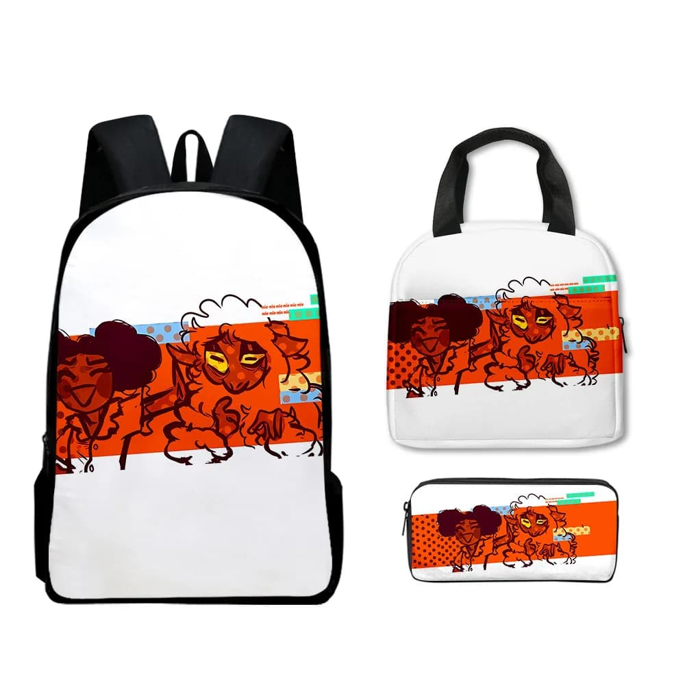 Luxury Youthful Amanda the Adventurer 3D Print 3pcs/Set Travel bags Laptop Daypack Backpack Portable Lunch Bag Pencil Case