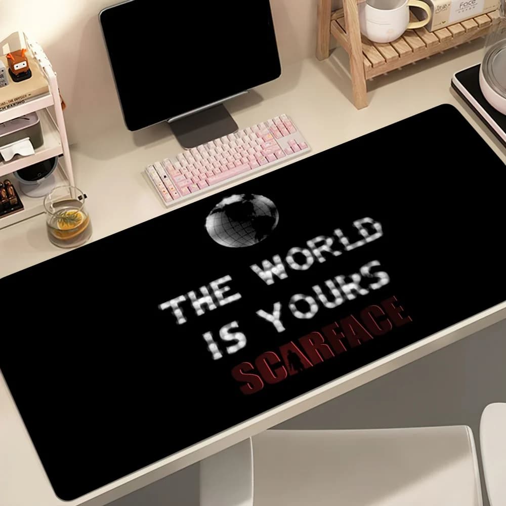 Scarfaces The World Is Yours Mouse Pad Non-slip Thickened MousePad Student Gaming Cushion Large Writing Lockedge Office