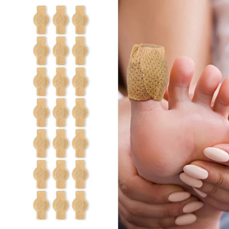 21 Piece Waterproof Nail Mushrooms, Fixed Nails Stickers, Nails Care Curtains Danned and Grigie, Foot Care Tools