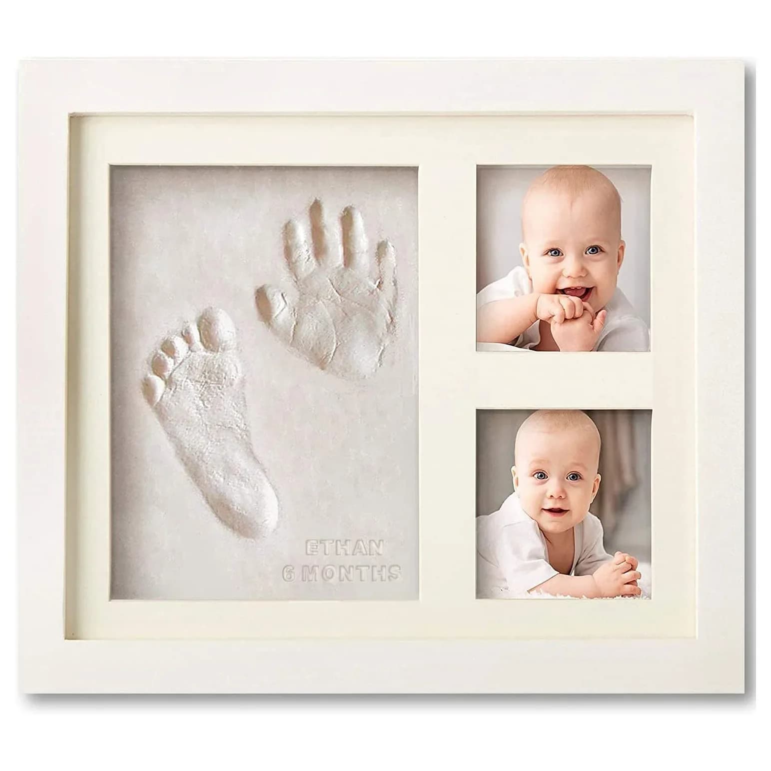 Hand fingerprint kit and children's footprints for babies, girls and boys - Children's memories frame, gifts for the new mother for shower, dog paw print