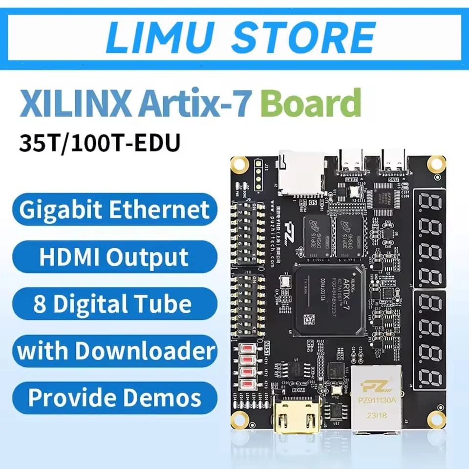 1pcs/lot! Puzhi A735T A7100T-EDU FPGA Development Board Xilinx Artix-7 XC7A35T XC7A100T Evaluation Kit For University Education