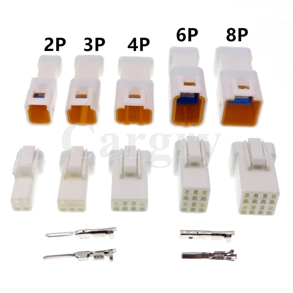 1 Set 2/3/4/6/8P JST02R-JWPF-VSLE connettori impermeabili per automobili serie JST maschio femmina prese di aggancio spine di testa