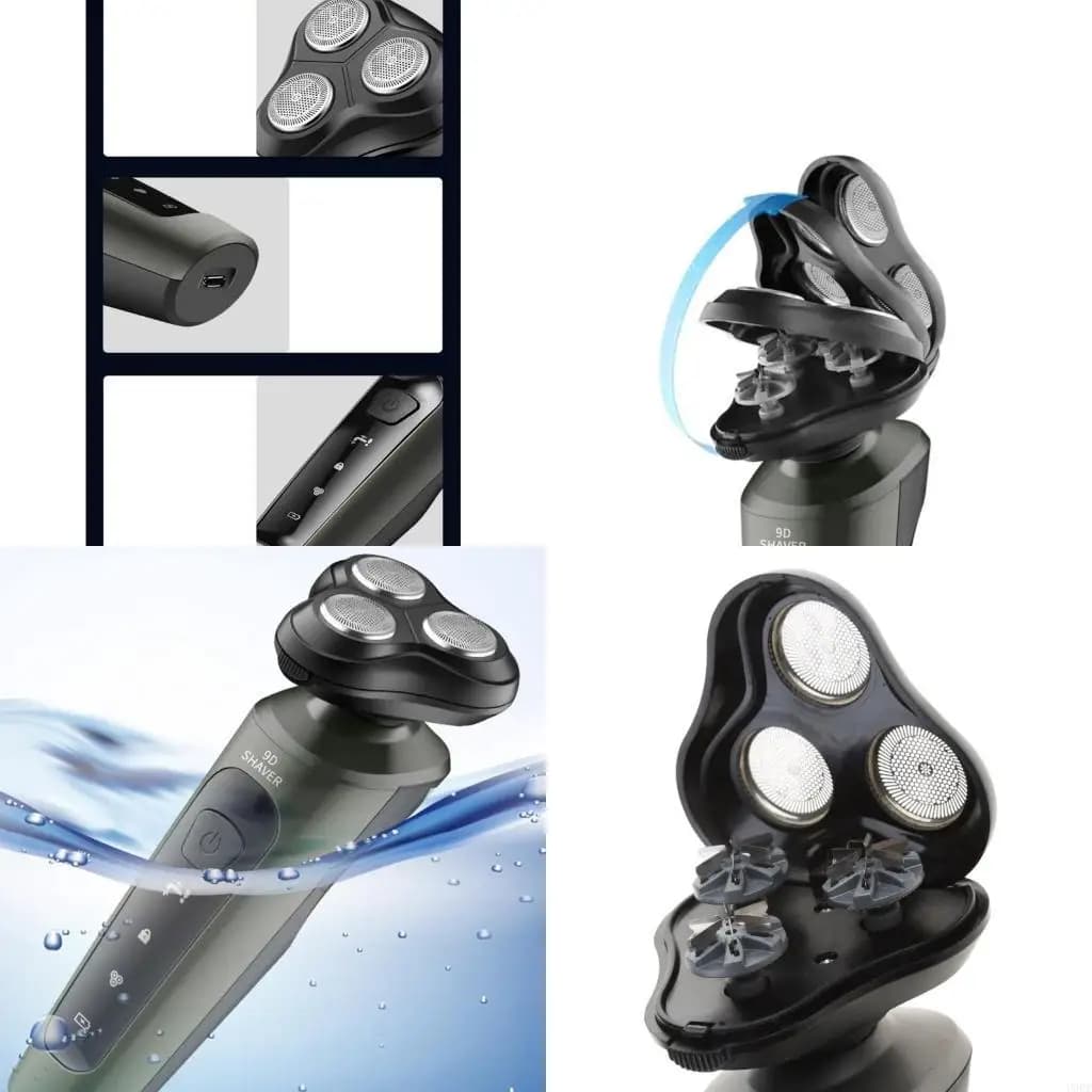 Rasoio elettrico impermeabile multifunzione con carica USB Trimmer per uomo