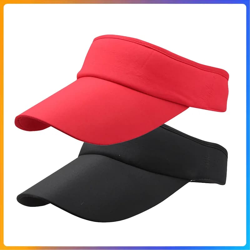Cappello estivo con visiera parasole superiore vuoto Cappello sportivo pieghevole da corsa Cappello sportivo regolabile da tennis per golf Cappello unisex ad asciugatura rapida