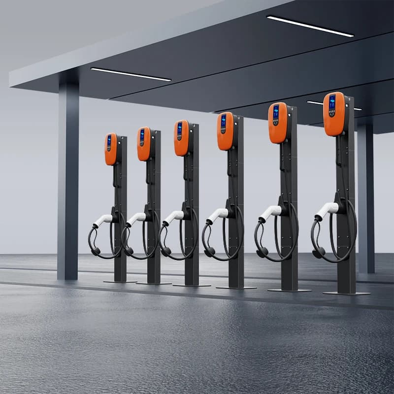Stazione di Ricarica per Auto Elettriche da Parete 22KW, Caricatore EV Tipo 2 con Controllo APP, Colonnina di Ricarica EV