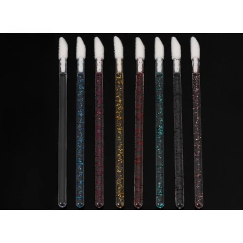 1PC Bagged Multi-Functional Crystal Handle Shimmer Lipstick Brush Lip Brush Makeup Brush Cleaning Foam Brush Eyeshadow Brush 100pcs