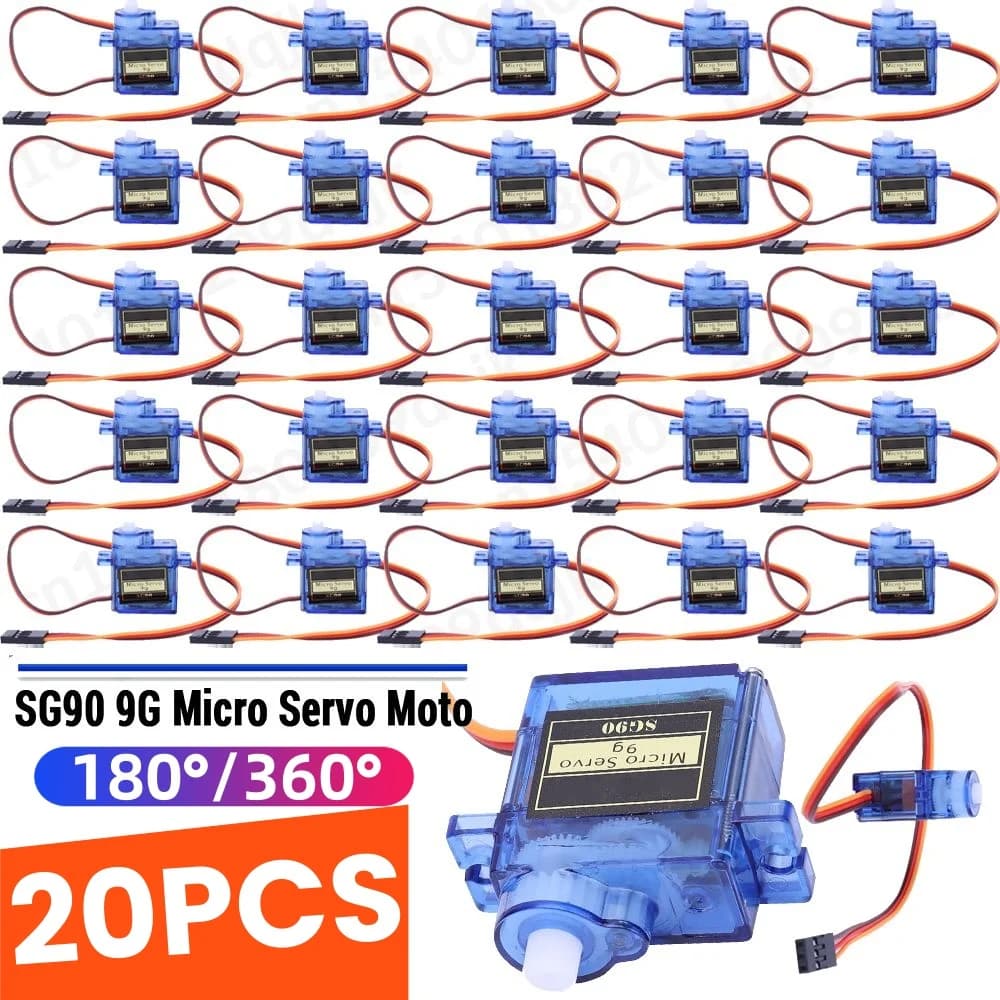 1-20 pz SG90 9G Micro Servo Per Aerei RC Ad Ala Fissa Modello di Aereo Telecontrollo Aereo Giocattolo Mini Servomotore 450 Elicottero
