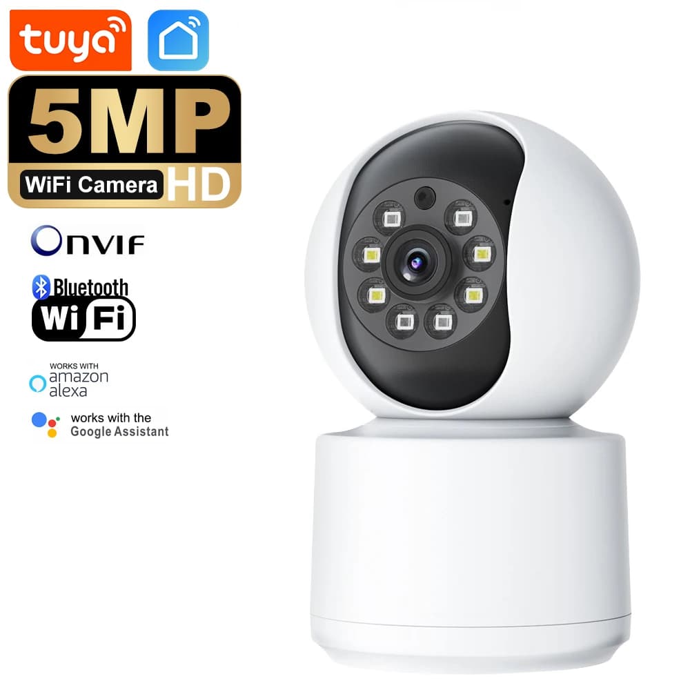 Tuya Smart Life Mini telecamera IP WiFi Sorveglianza wireless interna Monitoraggio automatico della sicurezza domestica umana CCTV Baby Pet Monitor Home