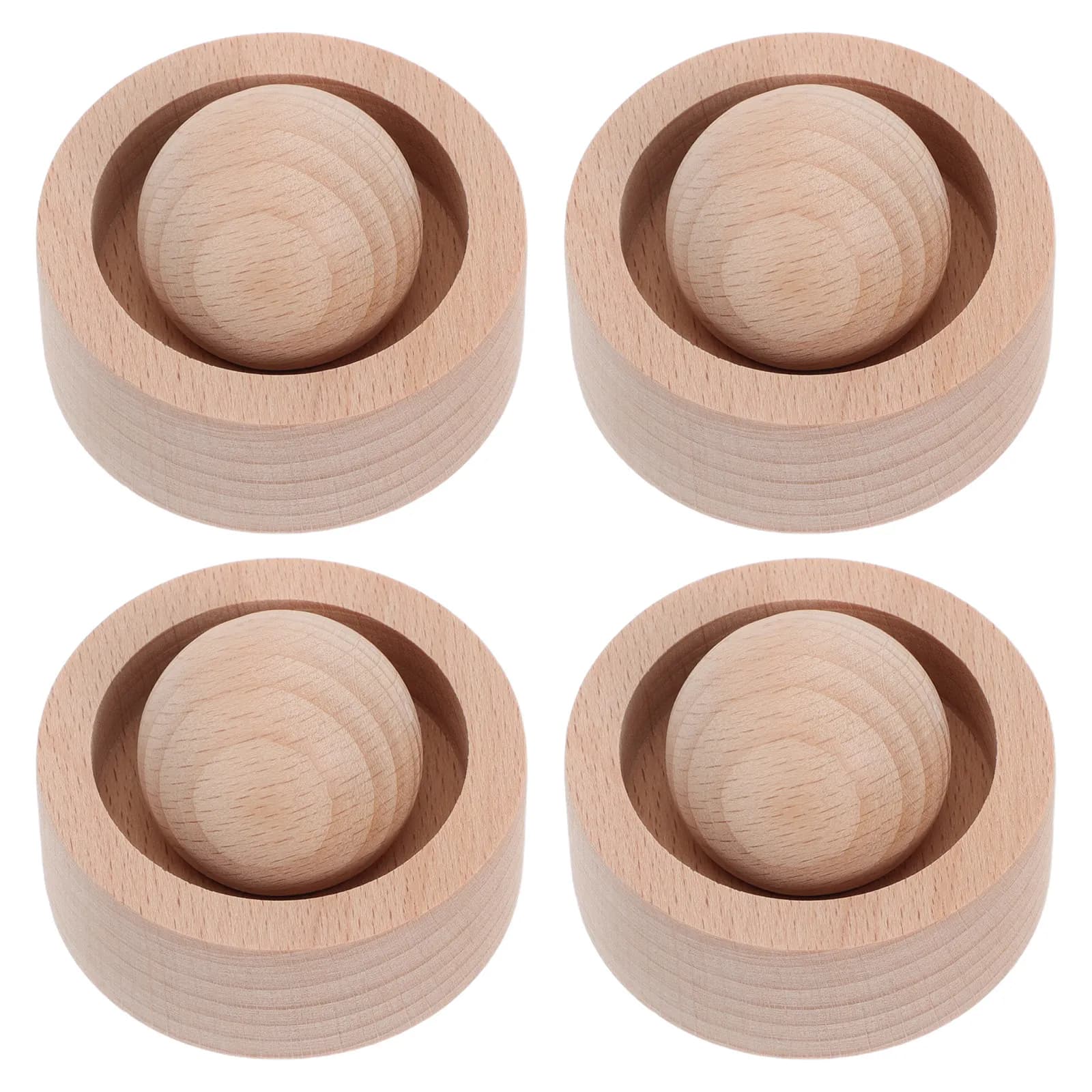 Essential Oil Wood Diffuser 4Pcs Small Portable Cylindrical Aromatherapy Decor for Home Office Bedroom Yoga