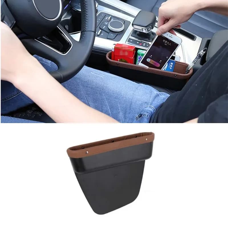 Car Console Side Slit Gap Pocket Storage Glove Slot Box Organizer Container Tray Stowing Tidying Case Cover Interior Accessories