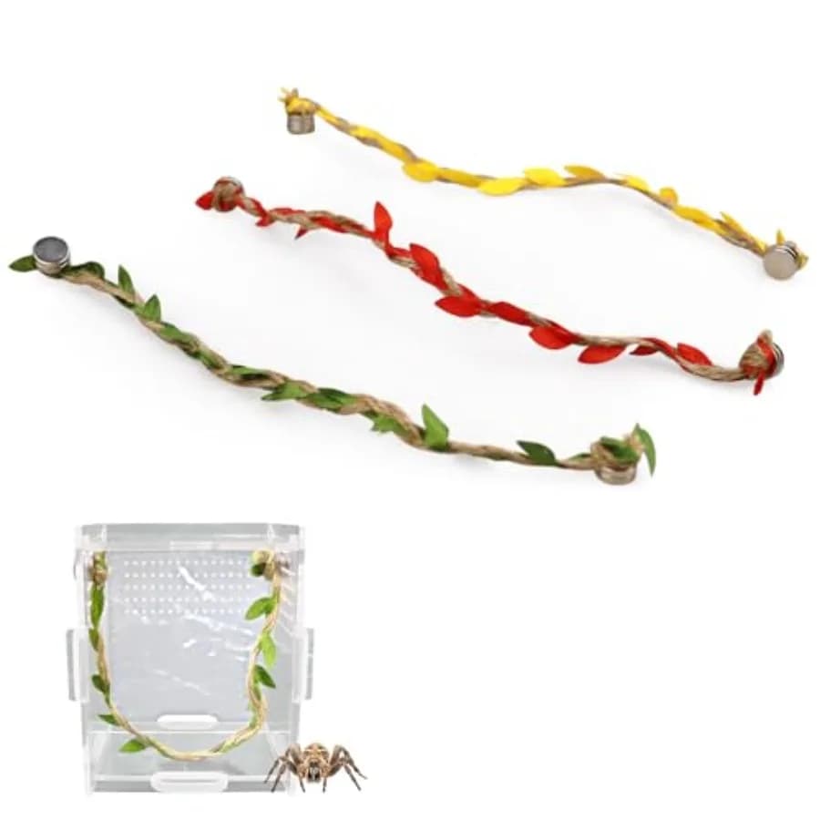 Confezione da 3 ponti in corda per ragno da salto con magneti per ragni da salto Accessori per arrampicata Spoods Nastro a foglia di spago turale intrecciato
