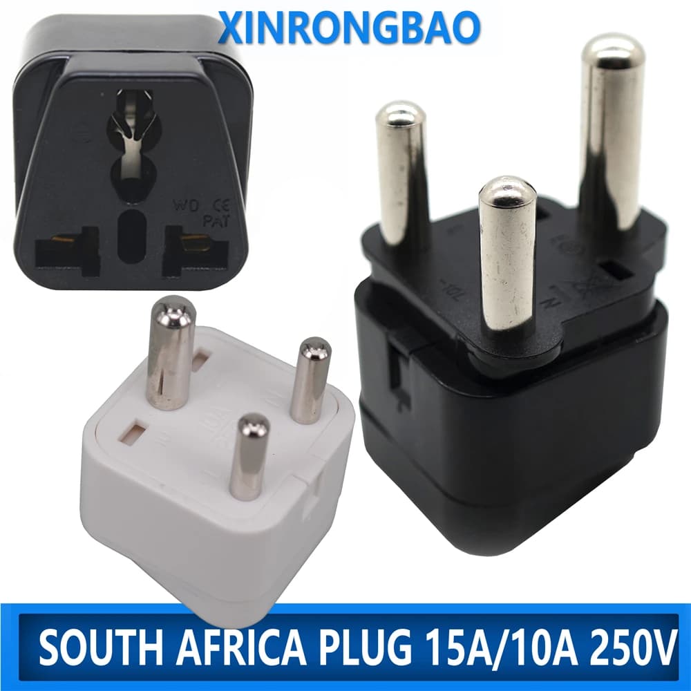 Spina del sud africa 15A AC250V tipo M grande rotondo 3pin India conversione adattatore spina di alimentazione viaggio Pakistan convertire la cina AUS charge
