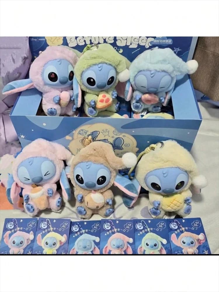 1 pc. New Stitch Series Eat Something Before Sleeping - Blind Box in Vinyl, Pendant Plush, Doll Carin, Toy Mystery Box, Christmas Gifts