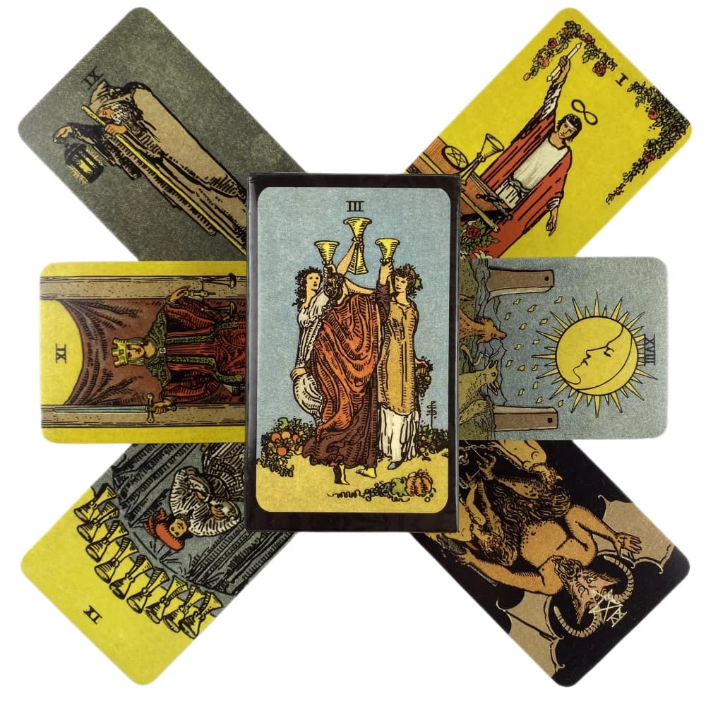 The Rider Tarot Cards A 84 Deck Oracle English Visions Divination Edition Board Playing Games
