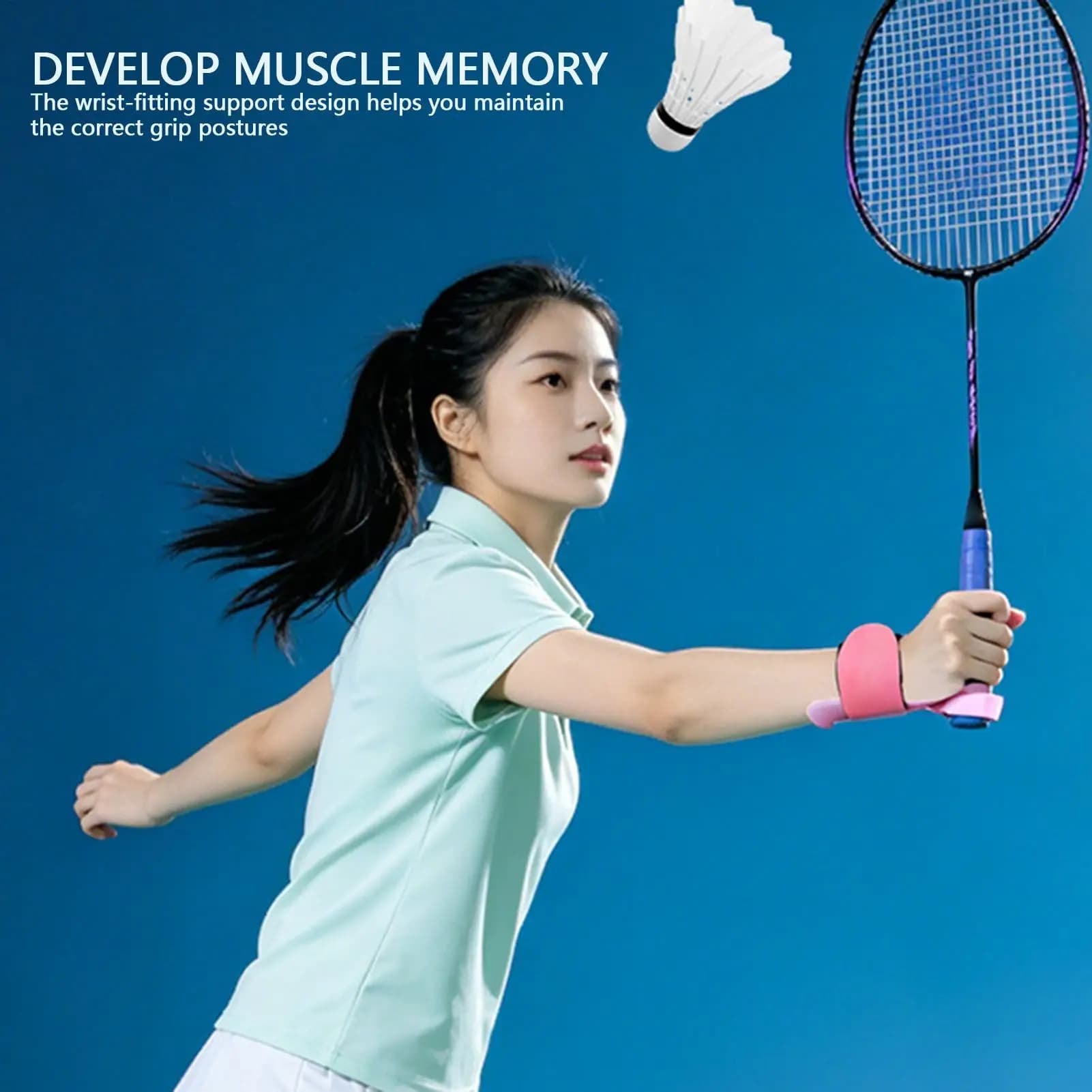 Badminton Grip Help Racket Handle Stability Training Equipment Tennis Grip Correction For Athlete Skill Enhance Accurate Swing