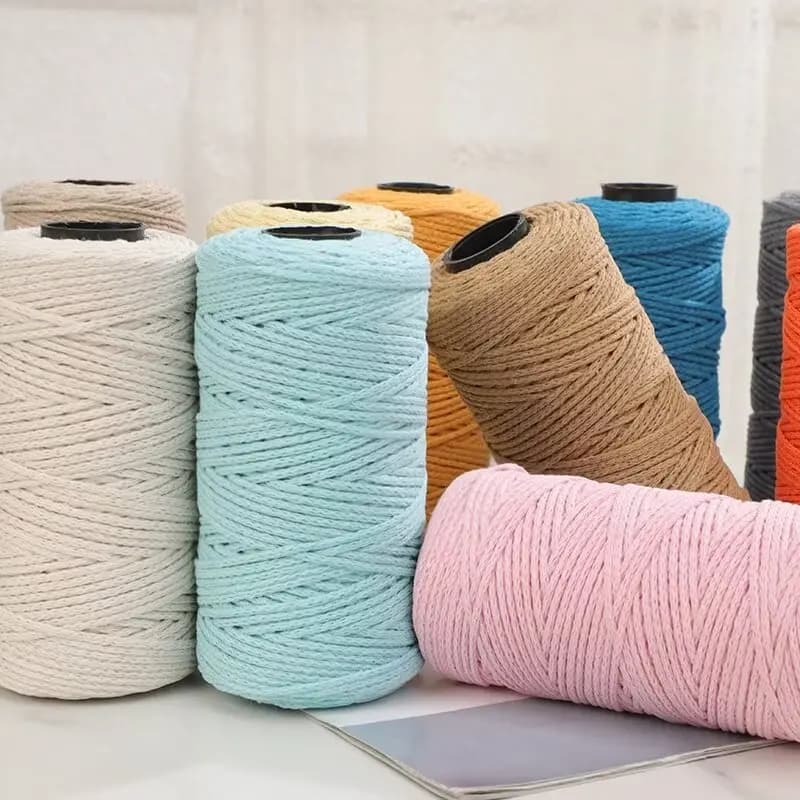 150g cable cotton yarn, medium coarse, handmade fabric to make backpacks, sweaters, scarves, cotton shoes, old cotton yarn