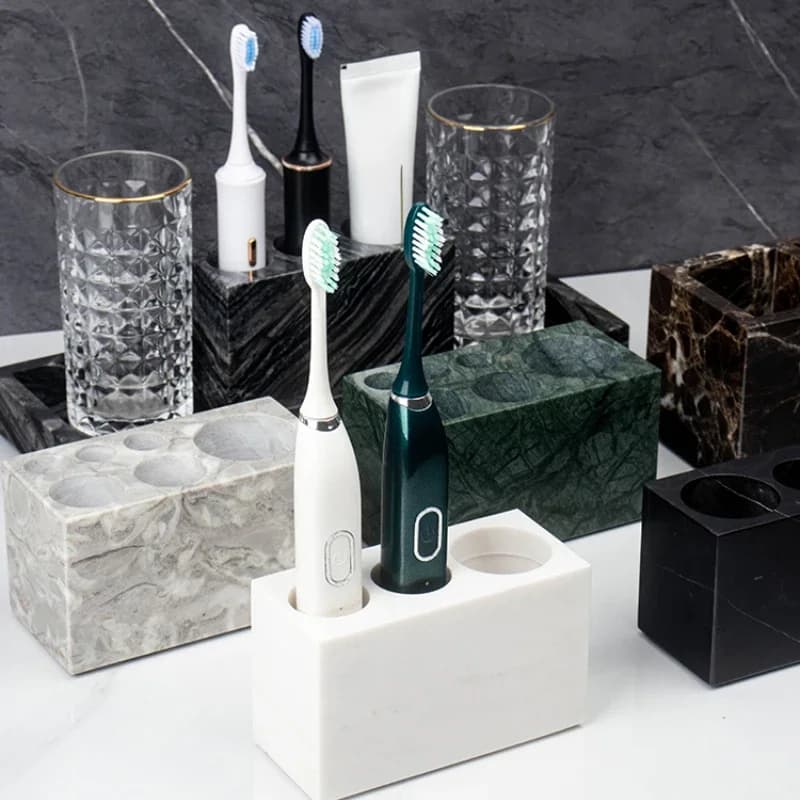 1pc electric brush holder in marble toothbrush holder accessories for bathroom dispenser for toothbrush in chinese style