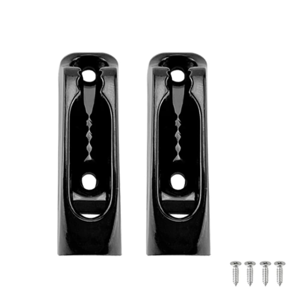 2 pezzi di tacchetta per corda in Nylon nero per tenditore accessori per corde per Yacht marini per barche canoa Hardware per Kayak 4.4x1.3cm