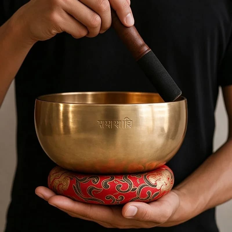 Meditation Singing Bowl Nepal Copper Sound Bowls Yoga Sound Healing Handheld Tibetan Bowls Handmade Rare Percussion Instruments