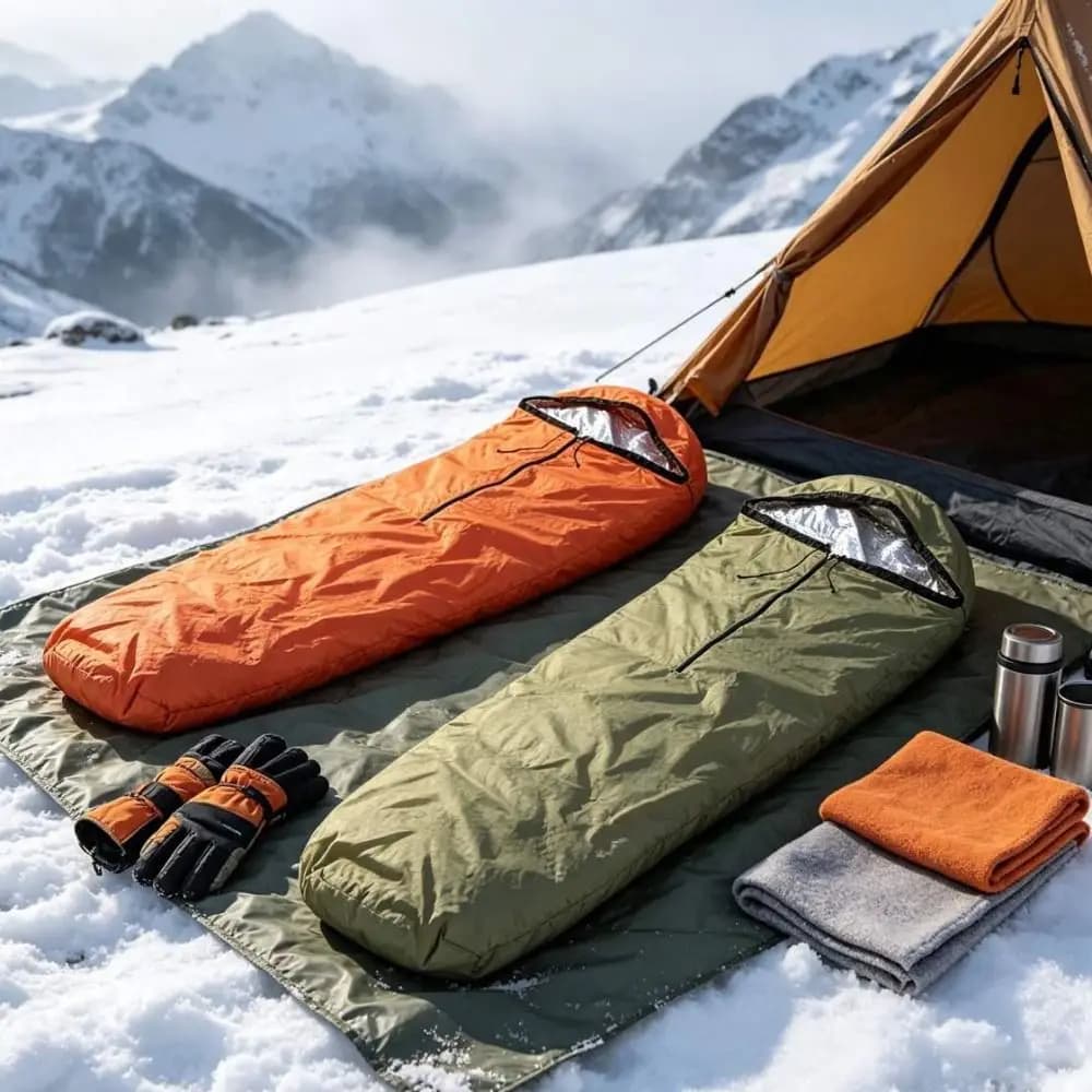 New Ultralight Emergency Sleeping Bag 208*81cm 3 Colors Survival Gear Waterproof Outdoor Adventure Sleep Tool